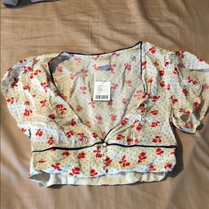 Flower crop top